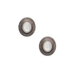Bijuterii Femei Forever21 Etched Faux Stone Studs Bsilver