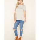 Incaltaminte Femei Forever21 Flared Longline Top Heather grey