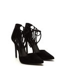 Incaltaminte Femei CheapChic Top Of The List Pointy Strappy Heels Black