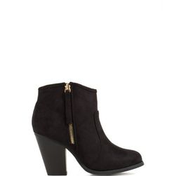 Incaltaminte Femei CheapChic Zipped To The Top Chunky Booties Black