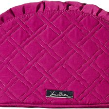 Vera Bradley Luggage Large Ruffle Cosmetic Plum