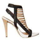 Incaltaminte Femei Calvin Klein Nalo SandBlackPlatinum White Leather