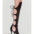 Incaltaminte Femei CheapChic One True Love Cut-out Gladiator Heels Black