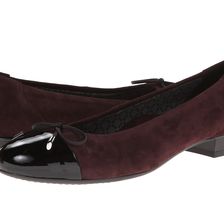 ara Bria Purple Suede/Black Patent Toe