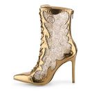 Incaltaminte Femei Penny Loves Kenny Swag Metallic Bootie Bronze Metallic