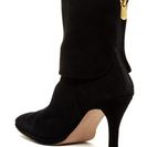 Incaltaminte Femei Adrienne Vittadini Jael Folded Cuff Bootie BLACK KIDSUEDE