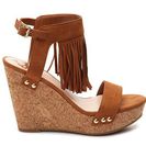 Incaltaminte Femei Fergalicious Vinni Wedge Sandal Cognac