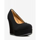 Incaltaminte Femei CheapChic Am-75 Eye Candy Wedge Black