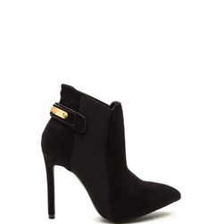 Incaltaminte Femei CheapChic Hide And Chic Pointed Stiletto Booties Black
