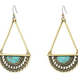 Bijuterii Femei Lucky Brand Turquoise Openwork Drop Earrings Gold