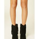 Incaltaminte Femei Forever21 Volatile Knotted Fringe Boots Black