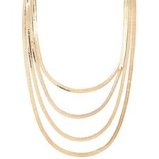 Bijuterii Femei Forever21 Snake Chain Layer Necklace Gold