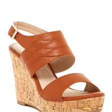 Incaltaminte Femei Elegant Footwear Electra Wedge Sandal CAMEL