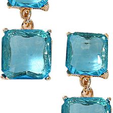 Eye Candy Los Angeles Natalia Teal Earrings No Color