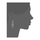 Bijuterii Femei Lucky Brand Silver Geo Linear Drop Earrings Silver
