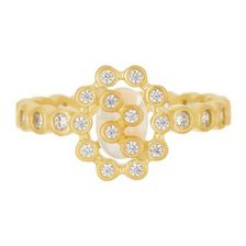 Bijuterii Femei Freida Rothman 14K Gold Plated Sterling Silver CZ Cutout Marquise Ring - Size 9 GOLD