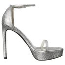 Incaltaminte Femei Stuart Weitzman Nudistplatform Silver Mini Glitter