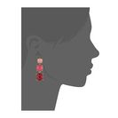Bijuterii Femei Kate Spade New York Smell The Roses Linear Earrings Bright PinkMulti