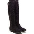 Incaltaminte Femei CheapChic Time For Tassels Faux Suede Boots Black