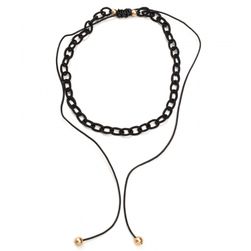 Bijuterii Femei CheapChic On A Loop Adjustable Cord Choker Black