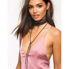 Bijuterii Femei CheapChic Behind Rose Doors 4pc Choker Wrap Set Black