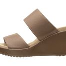 Incaltaminte Femei Crocs Leigh II 2-Strap Wedge BronzeBronze