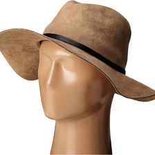 BCBGMAXAZRIA Sueded Panama Hat Natural