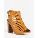 Incaltaminte Femei CheapChic Alice-02 Flip Side Bootie Cognac
