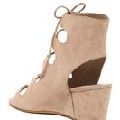 Incaltaminte Femei Dolce Vita Louise Lace-Up Wedge Sandal Almond Suede