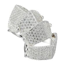 Vivienne Westwood Pave Armour Ring Silver