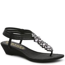 Incaltaminte Femei New York Transit Just Right Wedge Sandal Black