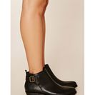 Incaltaminte Femei Forever21 Faux Leather Ankle Booties Black