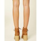 Incaltaminte Femei Forever21 Faux Suede Ankle Booties Tan