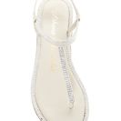 Incaltaminte Femei Athena Alexander Nova Embellished T-Strap Sandal WHITE