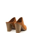 Incaltaminte Femei CheapChic Stitch It Pointy Chunky Mule Heels Whisky