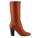 Incaltaminte Femei Giuseppe Zanotti Leather Stacked Heel Boot Orange