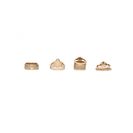Bijuterii Femei Forever21 Ornate Mixed Ring Set Antique goldblack