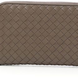 Bottega Veneta Nappa Intrecciato Wallet STEEL NEW