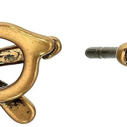 Marc Jacobs Sunglass Studs Earrings Antique Gold