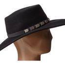 Accesorii Femei San Diego Hat Company WFH8013 Floppy Brim with Silver Faux Leather Band Black
