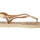 Incaltaminte Femei Havaianas Luna Animals Flip Flops Sand GreyNew Gold