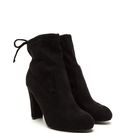 Incaltaminte Femei CheapChic Key To Success Tied Chunky Booties Black