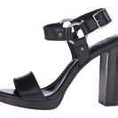 Incaltaminte Femei Frye Sara Harness Sandal Black Smooth Polished Veg