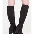 Incaltaminte Femei CheapChic Fierce Style Chunky Faux Suede Boots Black