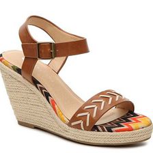 Incaltaminte Femei CL By Laundry Pareo Wedge Sandal Cognac