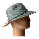 Accesorii Femei San Diego Hat Company MXM1023 Panama Fedora Hat with Beaded Trim Teal