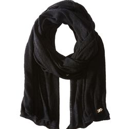 Cole Haan Feather Weight Jersey Oversized Scarf Black