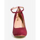 Incaltaminte Femei CheapChic Round About Platform WineBurgundy