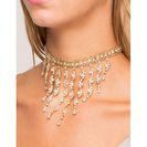 Bijuterii Femei CheapChic Dot Waterfall Rhinestone Fringe Choker Met Gold