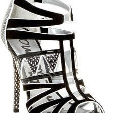 Sam Edelman Jazz Snake Embossed Sandal BLACK